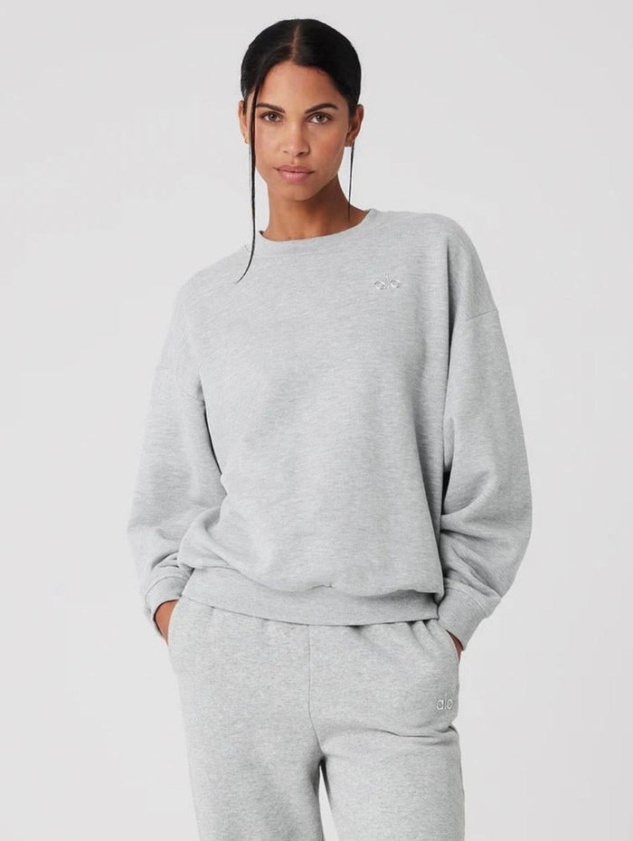 Sweatshirt Oversize Yoga - Gris Chiné