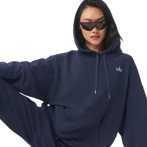 Sweat à capuche bleu minuit